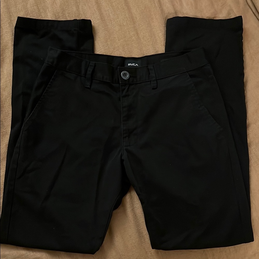 RVCA Men’s Black Chino Pants